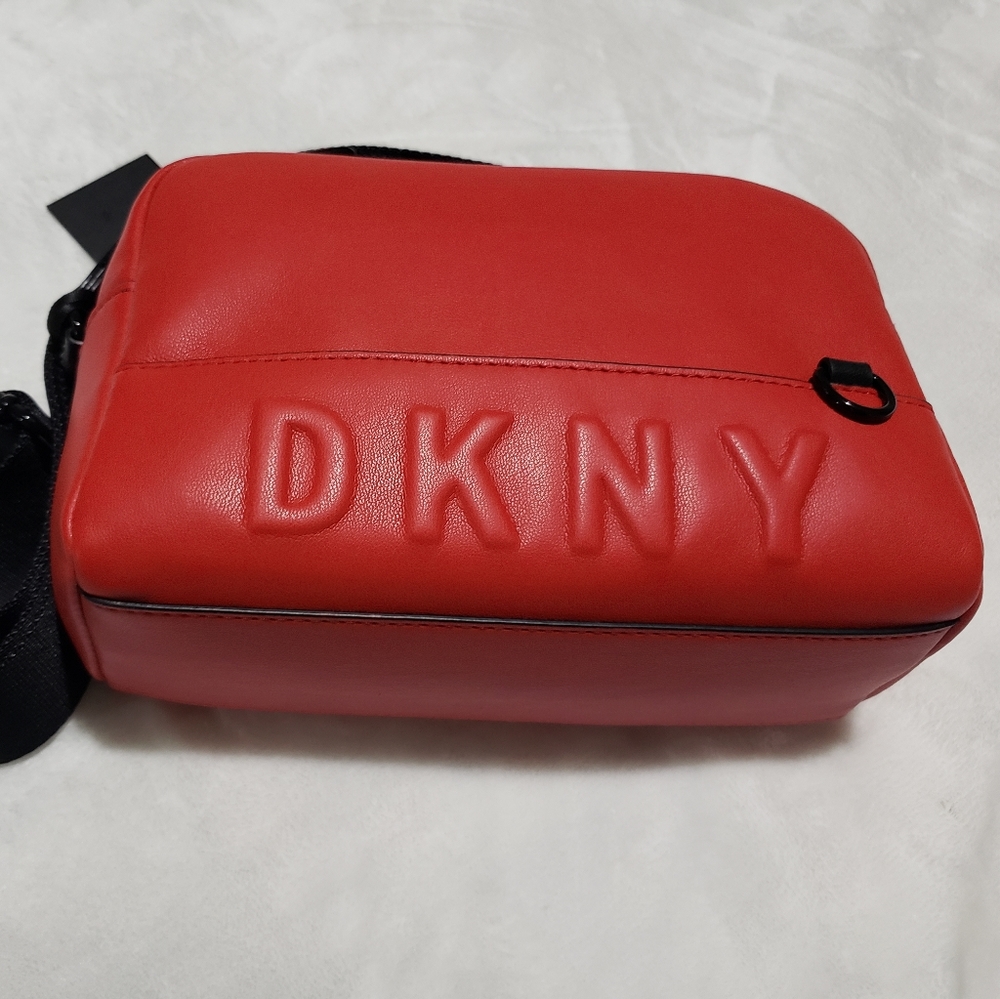 DKNY Hot Red Crossbody Tina‎ Camera Bag.